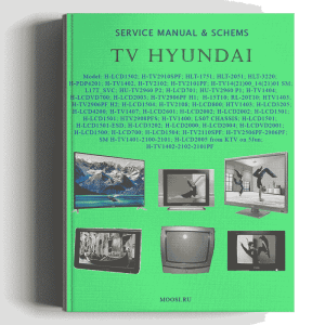 TV Hyundai SERVICE MANUAL & SCHEMS